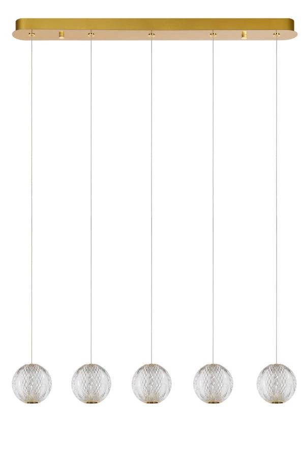 Lucide CINTRA - Pendelleuchten - LED Dim. - 5x4,7W 2700K - Transparent - UIT